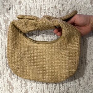 Tan Textured Shoulder Bag with Bohemian Style